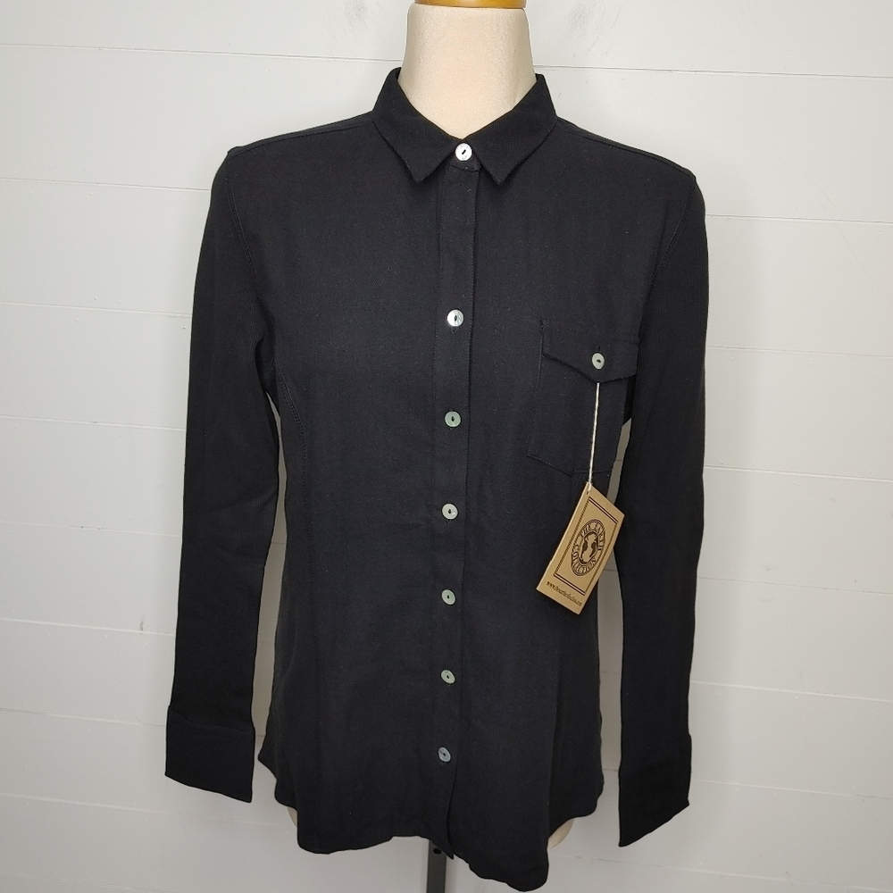 The Earth Collection cotton & silk blend shirt